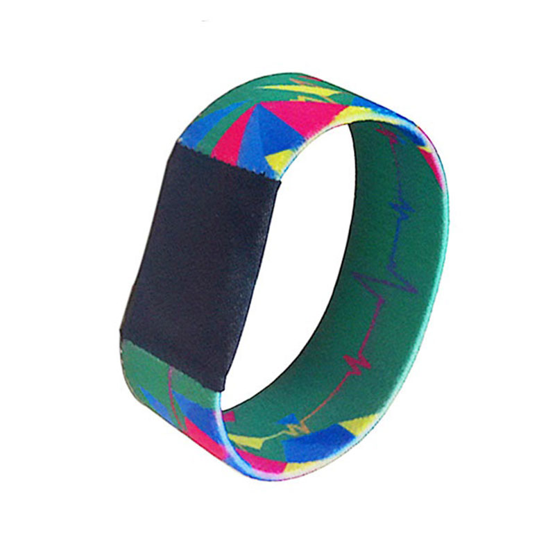 Pulseiras de tecido de segurança RFID T5577 125Khz T5577 pulseiras inteligentes de nylon