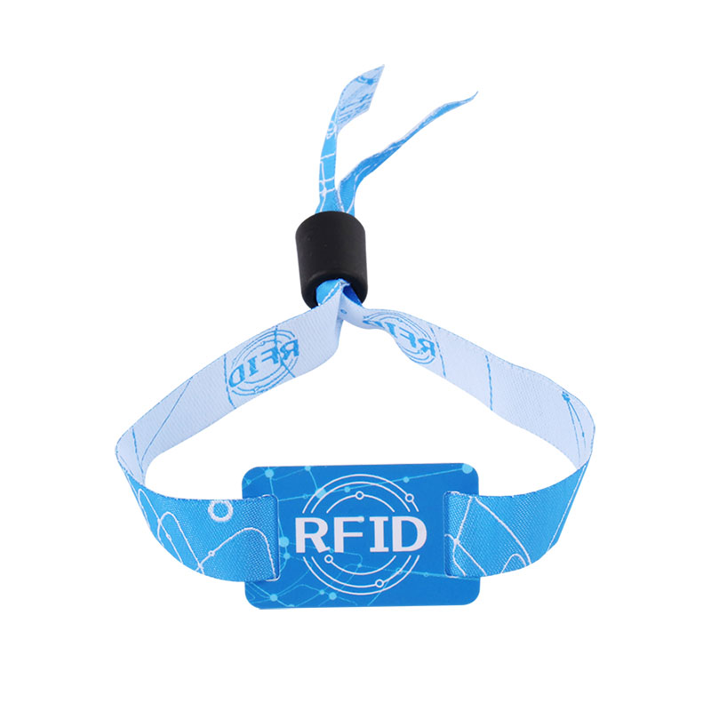 13,56 mhz chip IC RFID Bilhete Pulseira de Proximidade Nylon RFID Pulseira