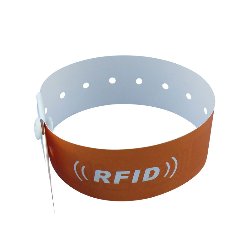 Pulseiras de pulseira esportiva de papel descartável RFID de uso único para reunião de esportes esportivos